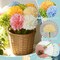 12 Pcs Mixed Color Artificial Ball Chrysanthemum – Faux Flowers for Easter, Spring, Wedding, Home & Garden Décor